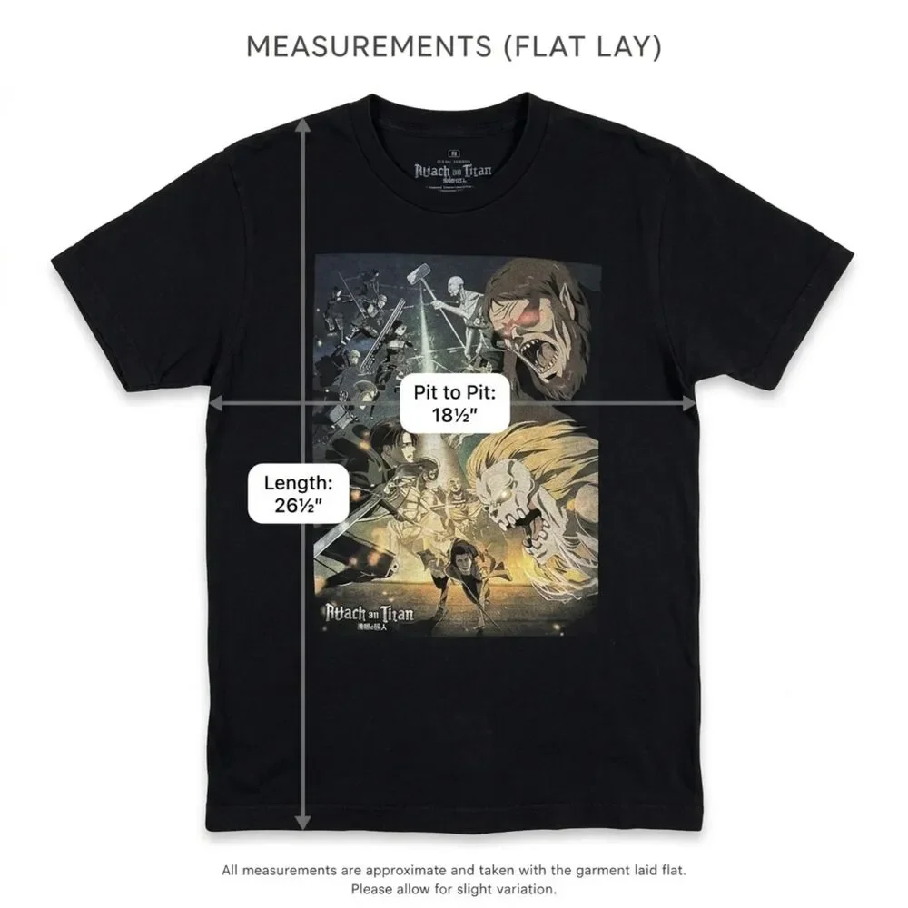 Attack on Titan‎ Final Season Graphic T-Shirt M